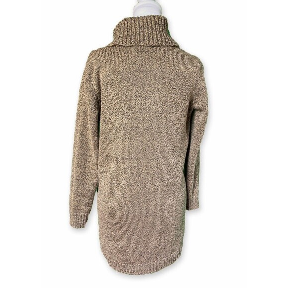 KAREN SCOTT | Heathered Tan Cowl Neck Long Sleeve Sweater | Size S - Picture 4 of 6